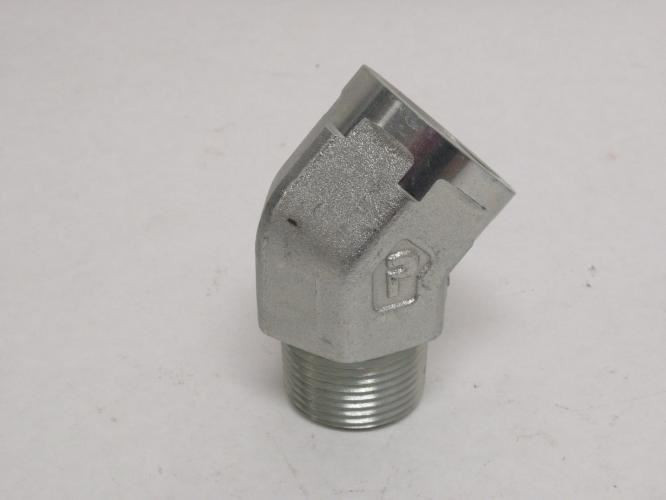 Parker 1 CD45-S; Pipe Elbow; 45Deg; 1MNPT x 1FNPT; Steel