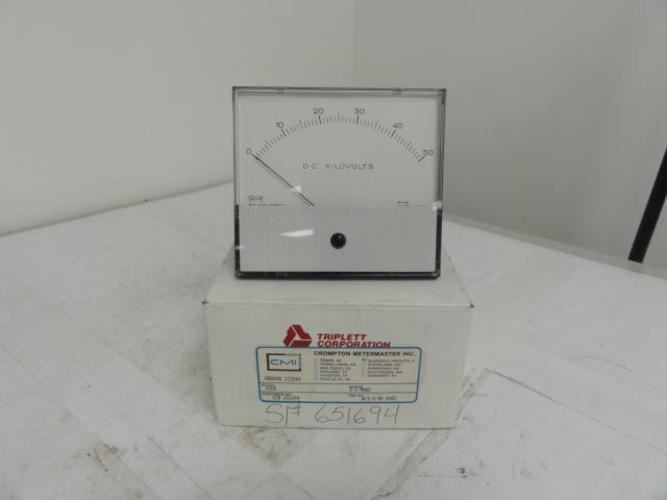 Triplett 420-G; Meter 0-50 DCKV Panel Mount