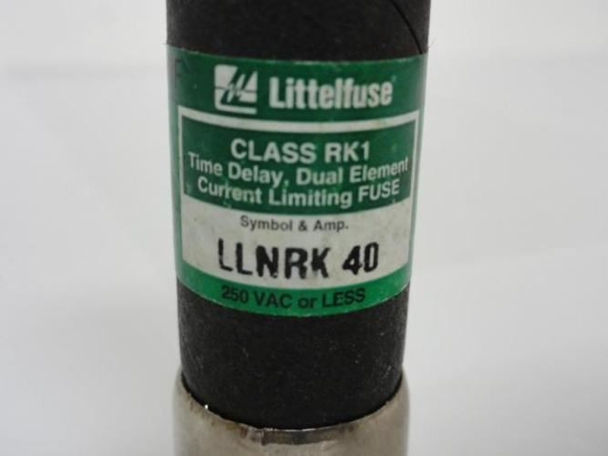 Littelfuse LLNRK 40; Fuse; Class RK1; 40A; Time Delay