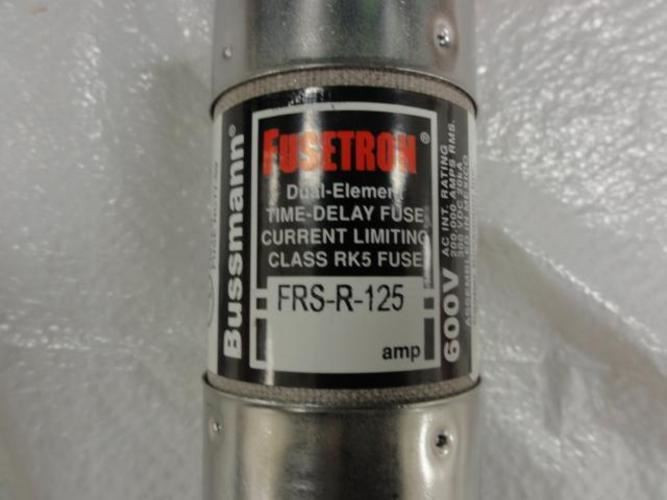 Fusetron FRS-R-125; Time Delay Fuse 125Amp; 600V