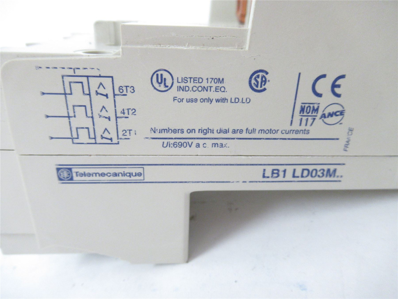 Telemecanique LB1LD03M22; Overload Relay 18-25A 220-240VAC