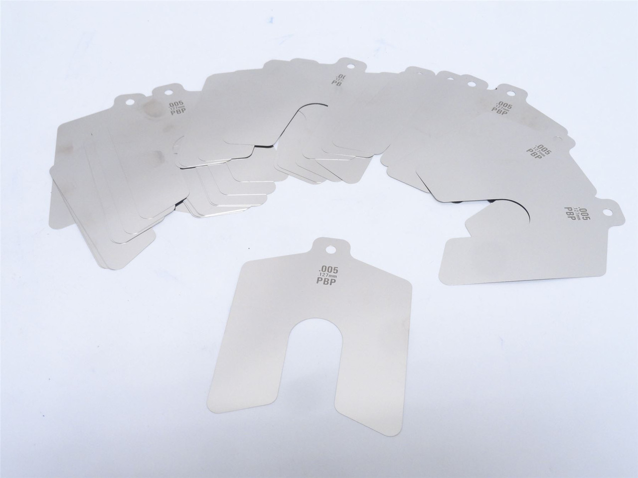 Precision 42325; Lot-20; Slotted Shim; SS; 0.005" Gauge