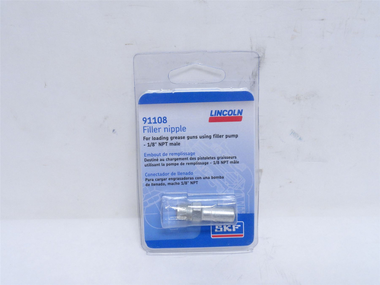 Lincoln LN91108; Grease Gun Filler Nipple 1/8NPT