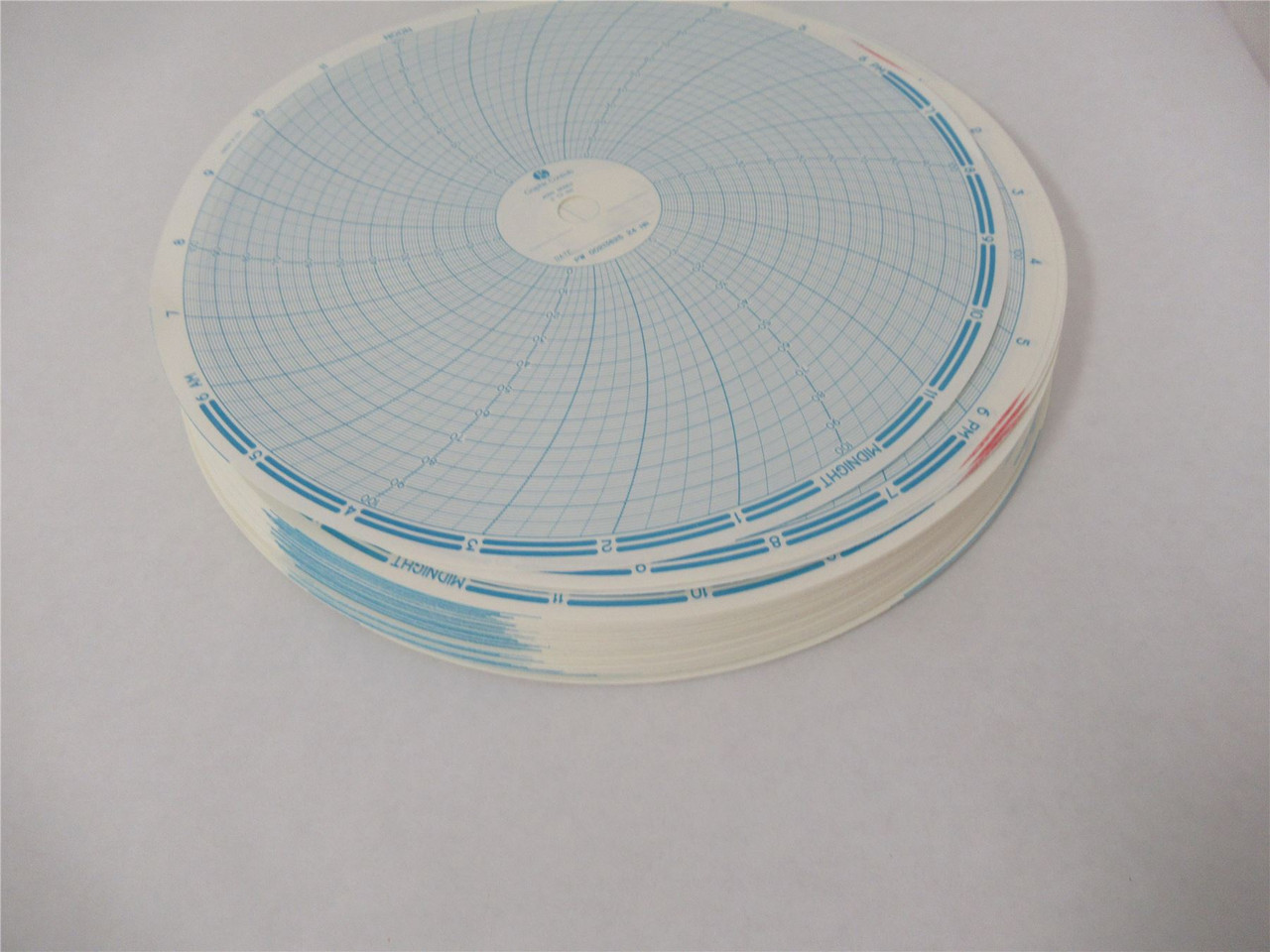 Graphic Controls 10960707; Lot-100 Recording Charts Partlow