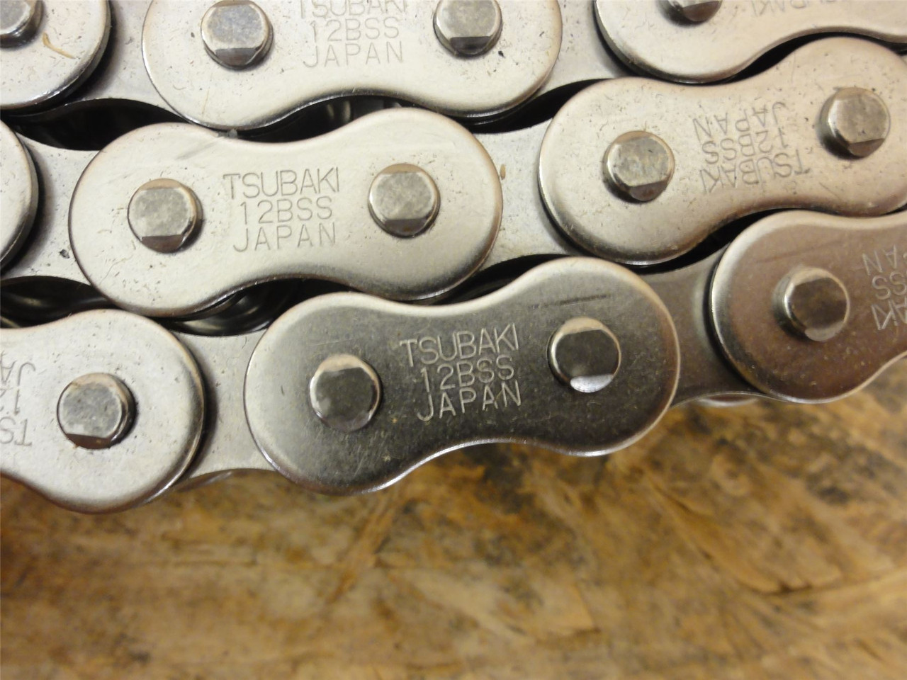 Tsubaki RS12B-SS-2-RP+160L-MCJR; Roller Chain #12B; SS; 10' L