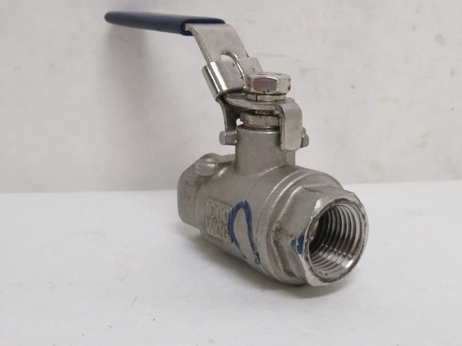 Industry-Std 1WMY2; Inline Ball Valve; SS-316; 1/2 NPT