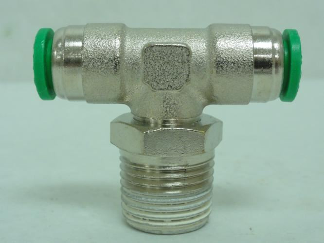 Numatics IN114-308-023; Swivel Branch Tee 3/8" Tube x 1/2 NPT