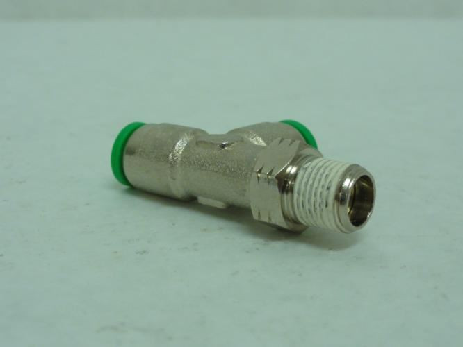 Numatics 114-104-020; Male Swivel Run Tee 1/4" x 1/8 MNPT