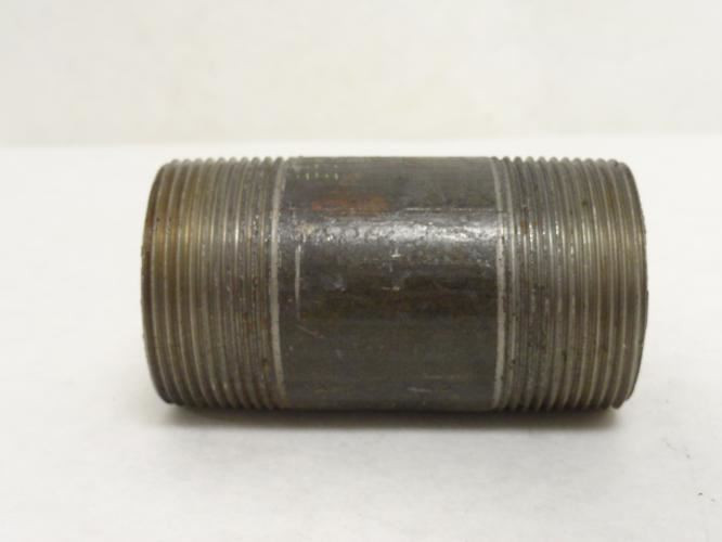 Industry-Std 11X147; Sch-40 Steel Pipe Nipple 1-1/2MNPT x 3.5"L