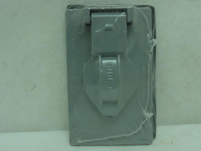 Bell 5155-0; Weatherproof Cover; Single Gang; 4-1/2" Height