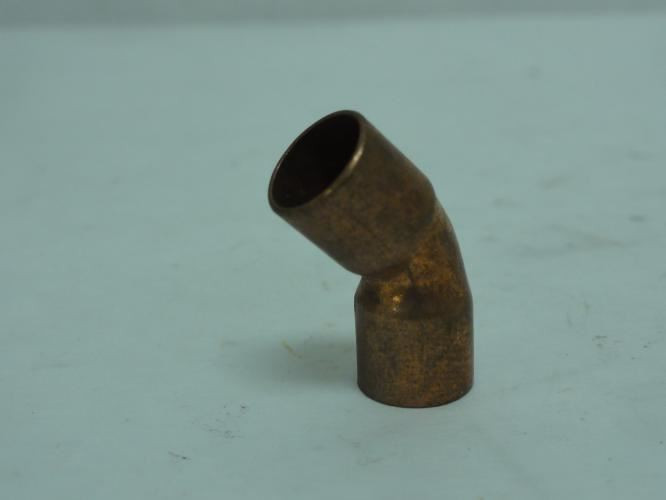 Nibco U606 1/4; Lot-2; Wrot Copper Elbow; 45Deg; Size: 1/4"