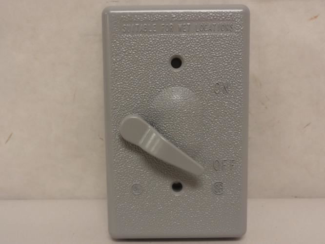 Bell 5121-0; Weatherproof Cover; Single Gang; 2-3/4" Height