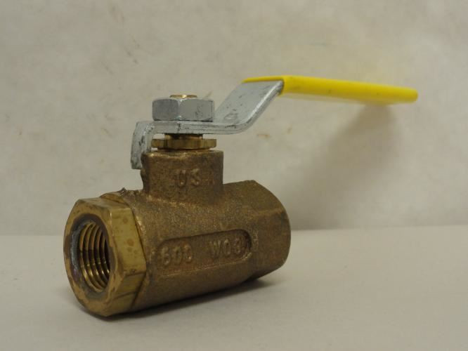 Apollo 77C10201A; Inline Ball Valve; Bronze; 3/8 FNPT; 600WOG