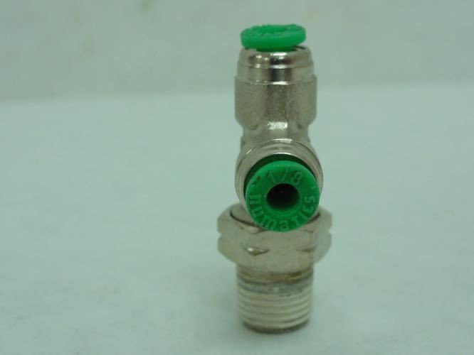 Numatics 116-108-020; Male Swivel Run Tee 1/8" x 1/8 MNPT