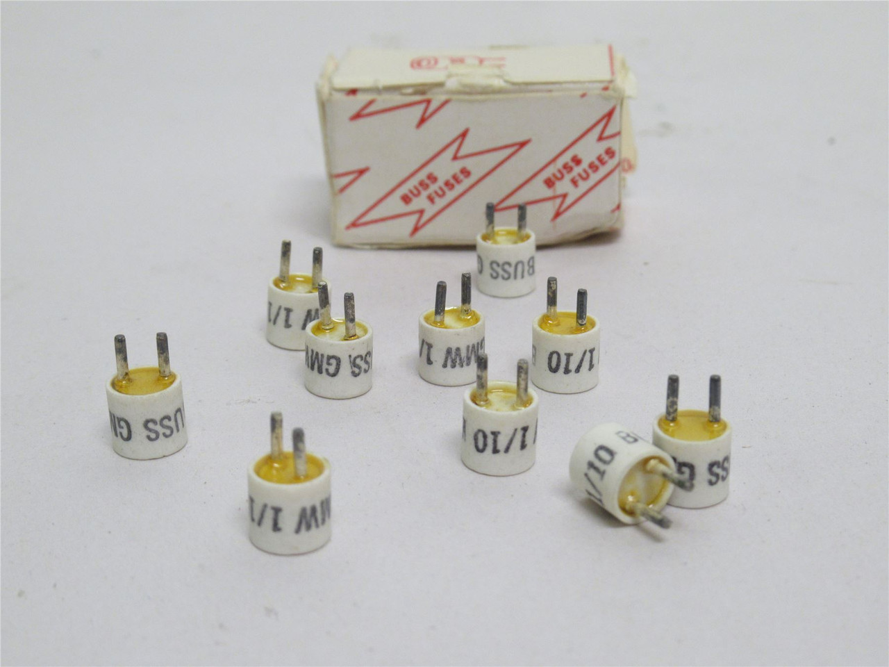 Bussmann GMW-1/10; Box-10 Telecom Protection Fuses; 1/10A