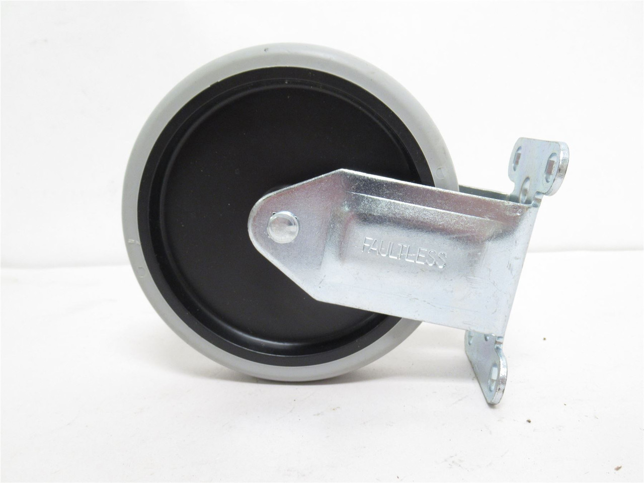 Fautless PRI50120ZN-TPR; Lot-2 Rigid Casters; 5"OD; 4-Bolt