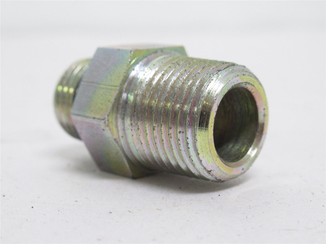 Parker 6-6 FLO; Lot-2 Male Pipe Connectors; 3/8 Boss x 3/8NPT
