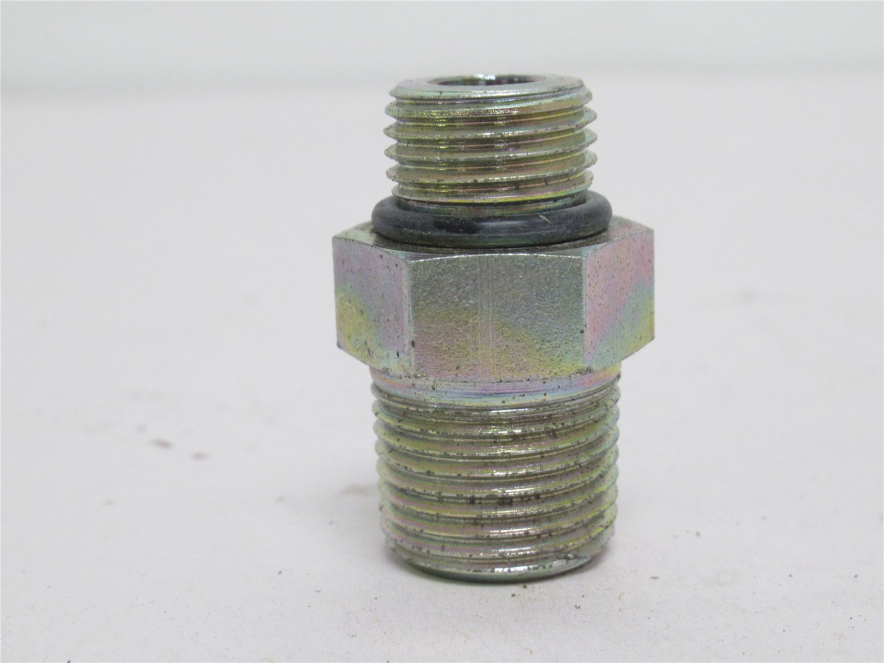 Parker 6-6 FLO; Lot-2 Male Pipe Connectors; 3/8 Boss x 3/8NPT