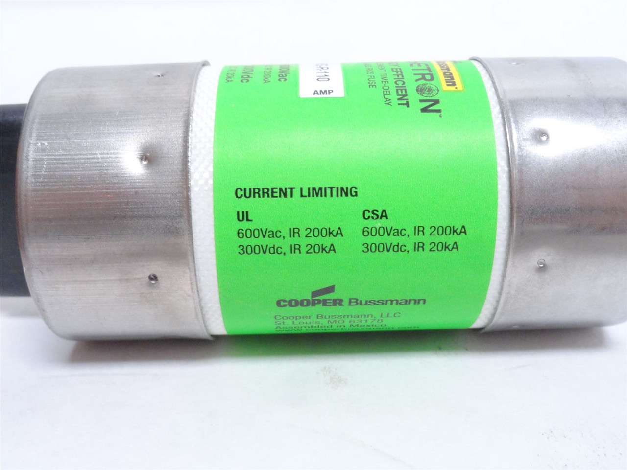 Bussmann FRS-R-110; Dual Element Time Delay Fuse 110A; 600VAC
