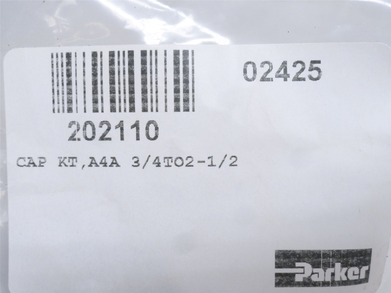 Parker 202110; Cap Kit; A4A 3/4" TO 2-1/2"