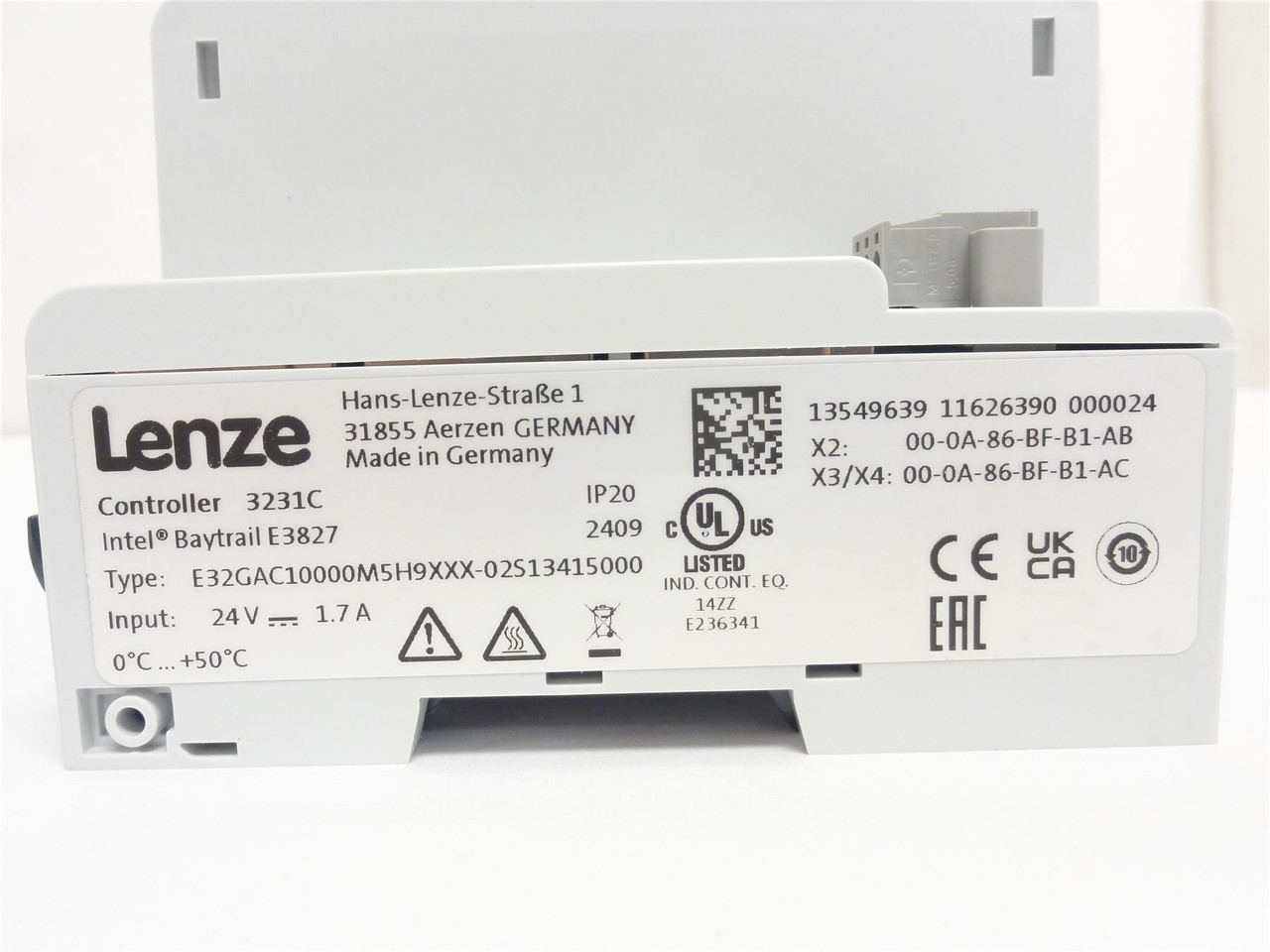 Lenze E32GAC10000M5H9XXX-02S13415000; Controller 3231C; 24V