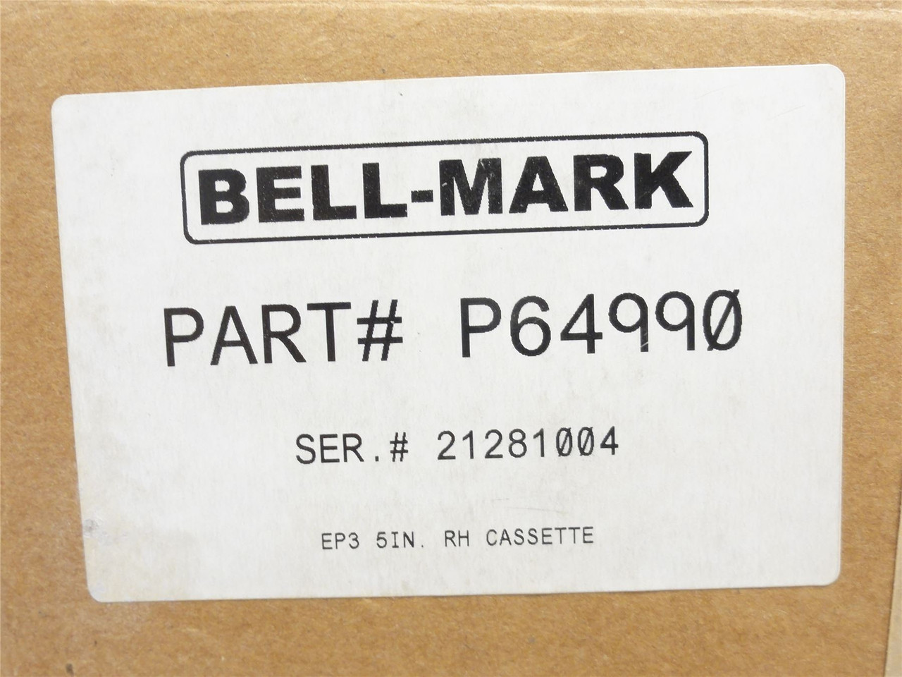 Bell-Mark P64990; EP35 Cassette Reel Assembly