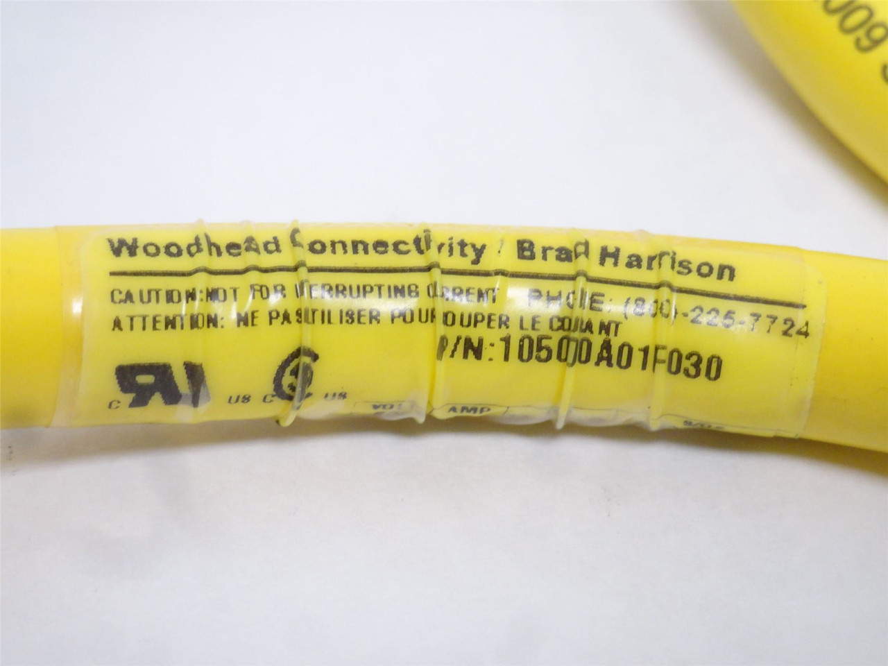 Woodhead 1300061160; Single Ended Cordset; 5 Pole; 3' Long