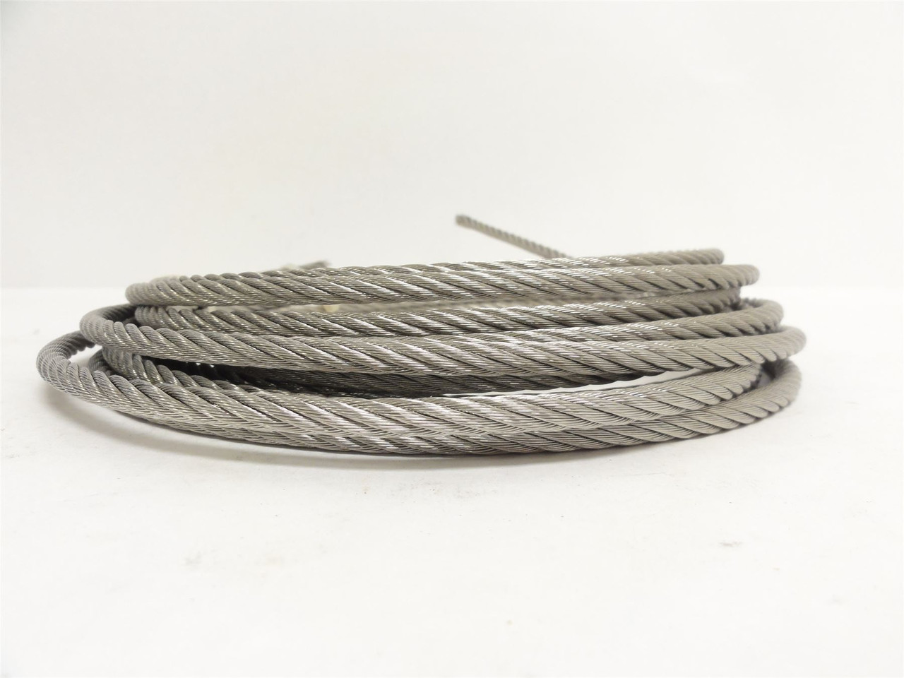 Industry-Std 33RG84; Wire Rope SS Strand 7 x 19; 1/4"OD 25ft