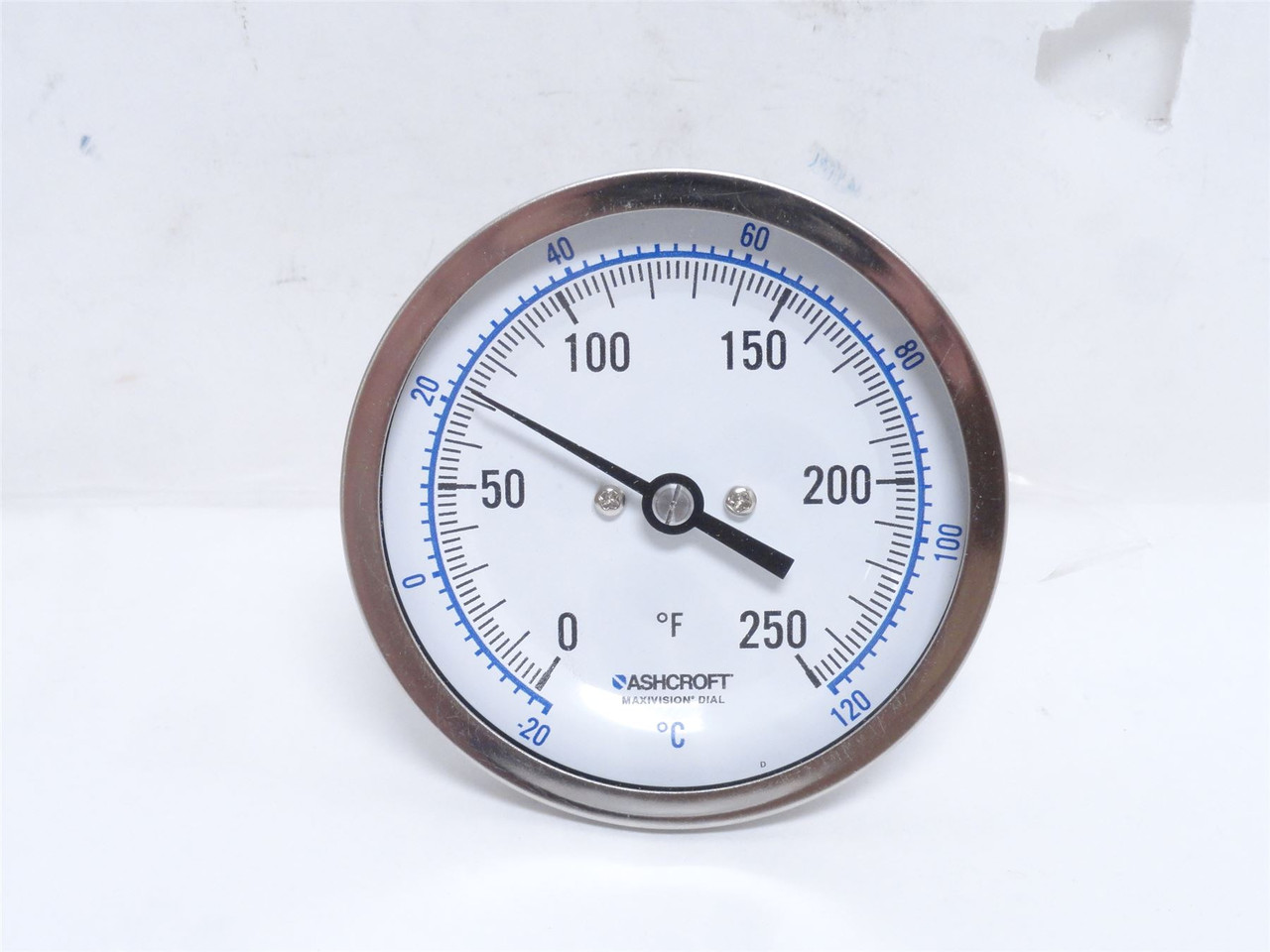 Ashcroft 30EI60R025XCS0/250F; Dial Thermometer; 0-250Deg; SS