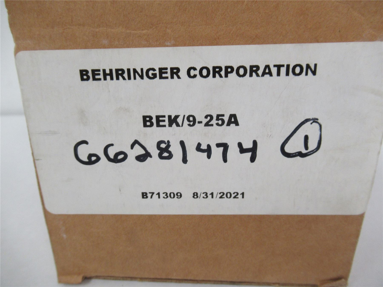 Behringer BEK/9-25A; Hydraulic Filter Element 9" / 25 Micron