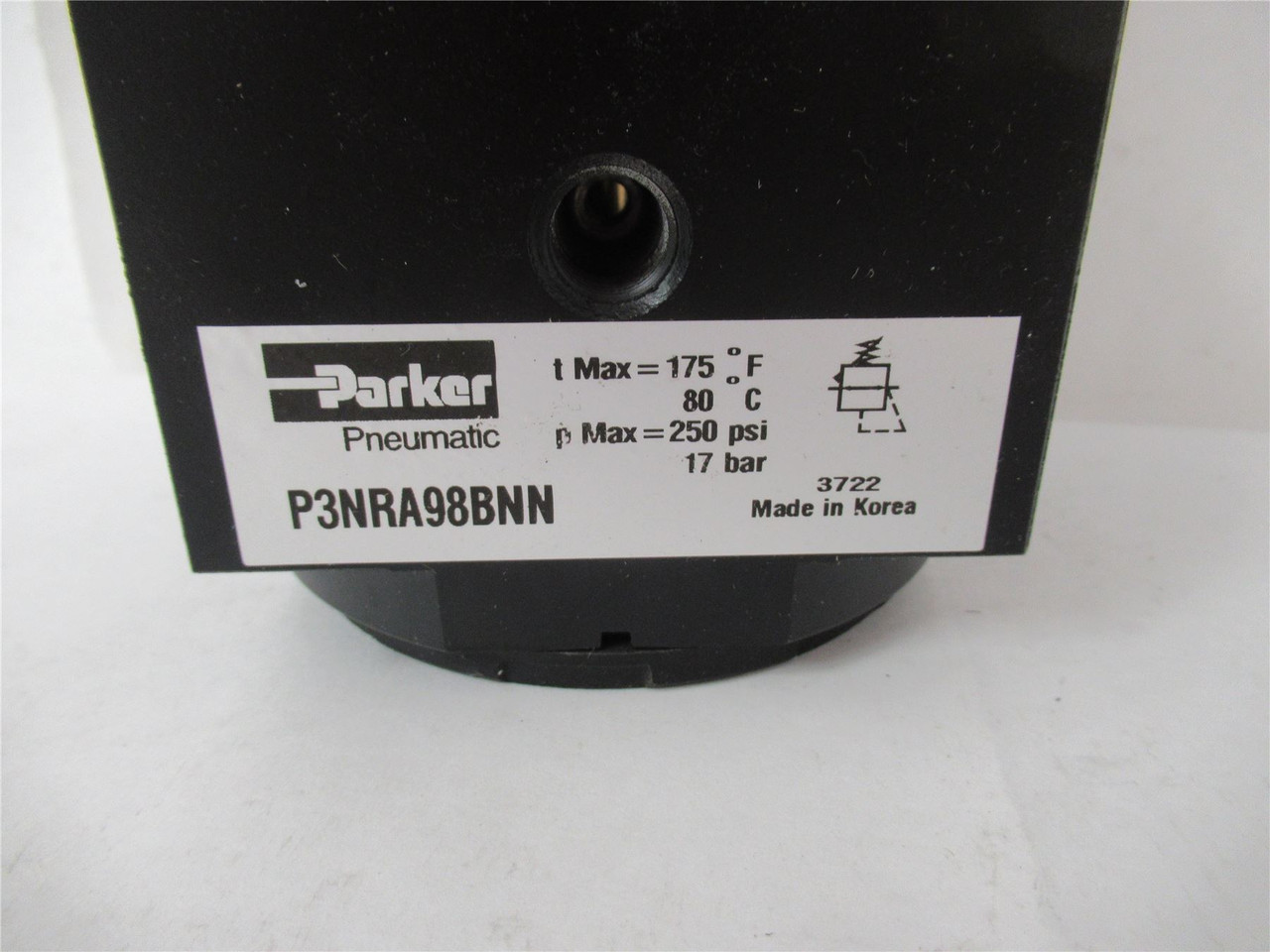 Parker P3NRA98BNN; Compressed Air Regulato 1" NPT 250 Max psi