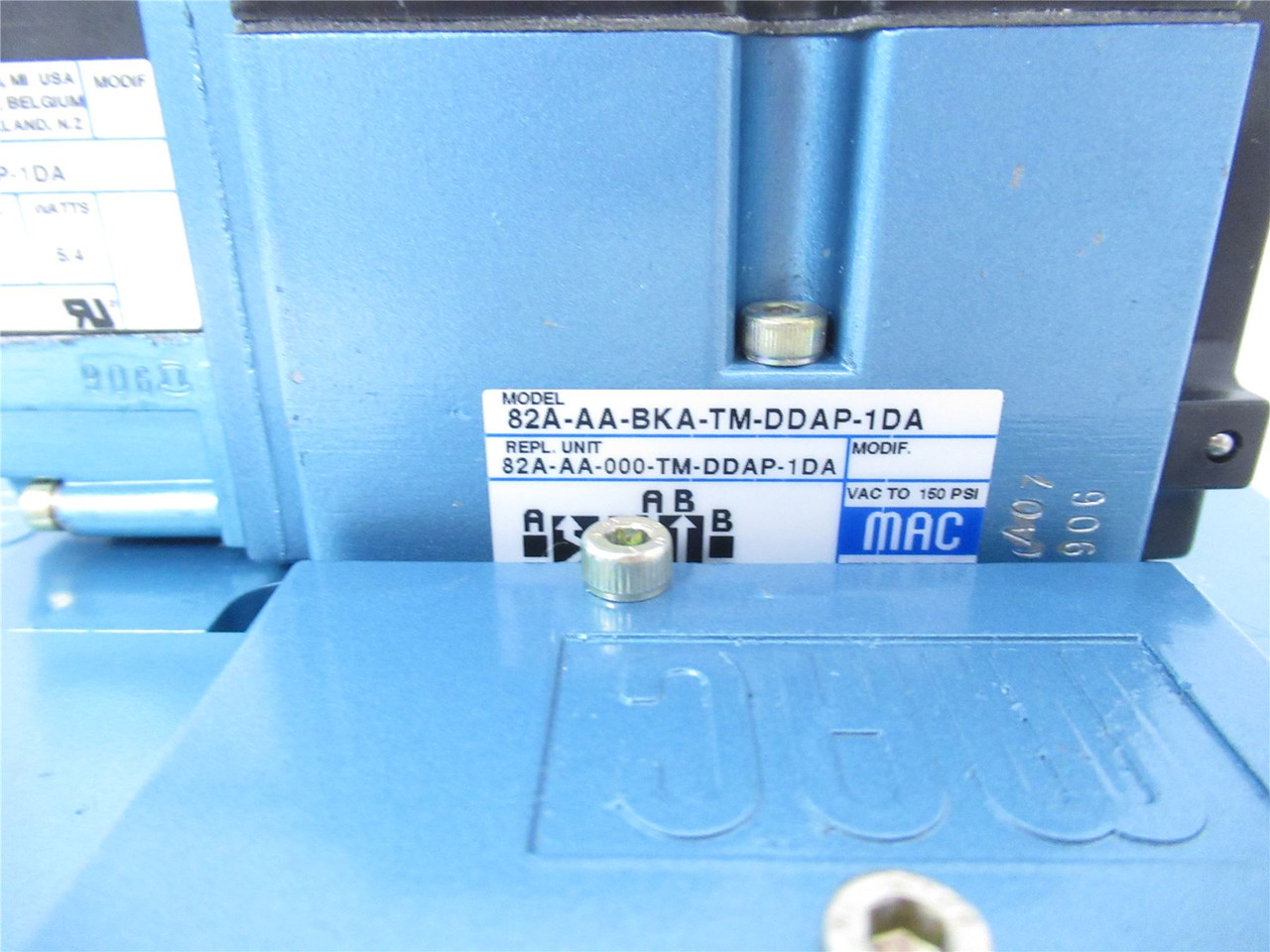 MAC 82A-AA-BKA-TM-DDAP-1DA; Solenoid Valve 110-120VAC