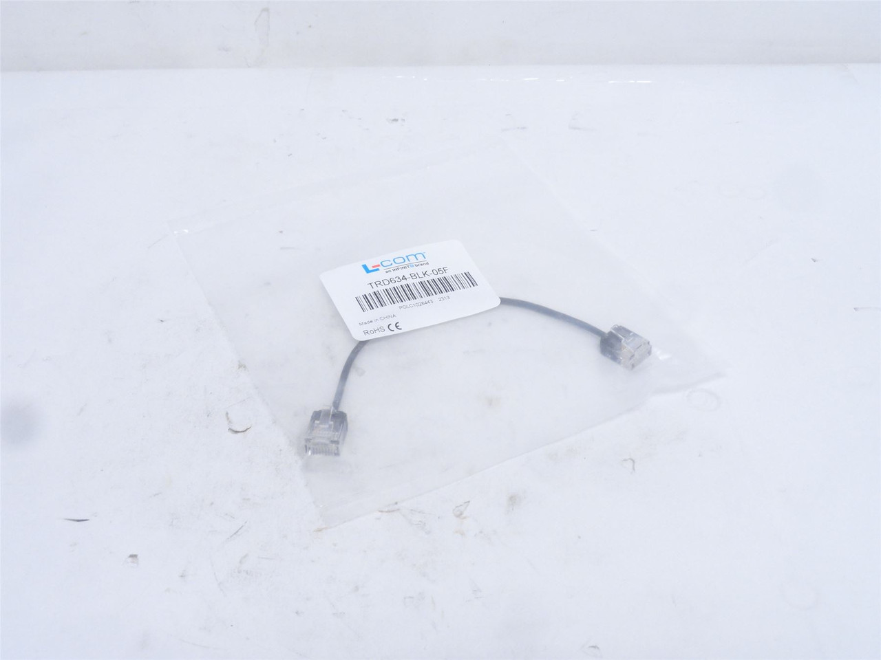 L-Com TRD634-BLK-05F; Modular Cable Plug to Plug RJ45