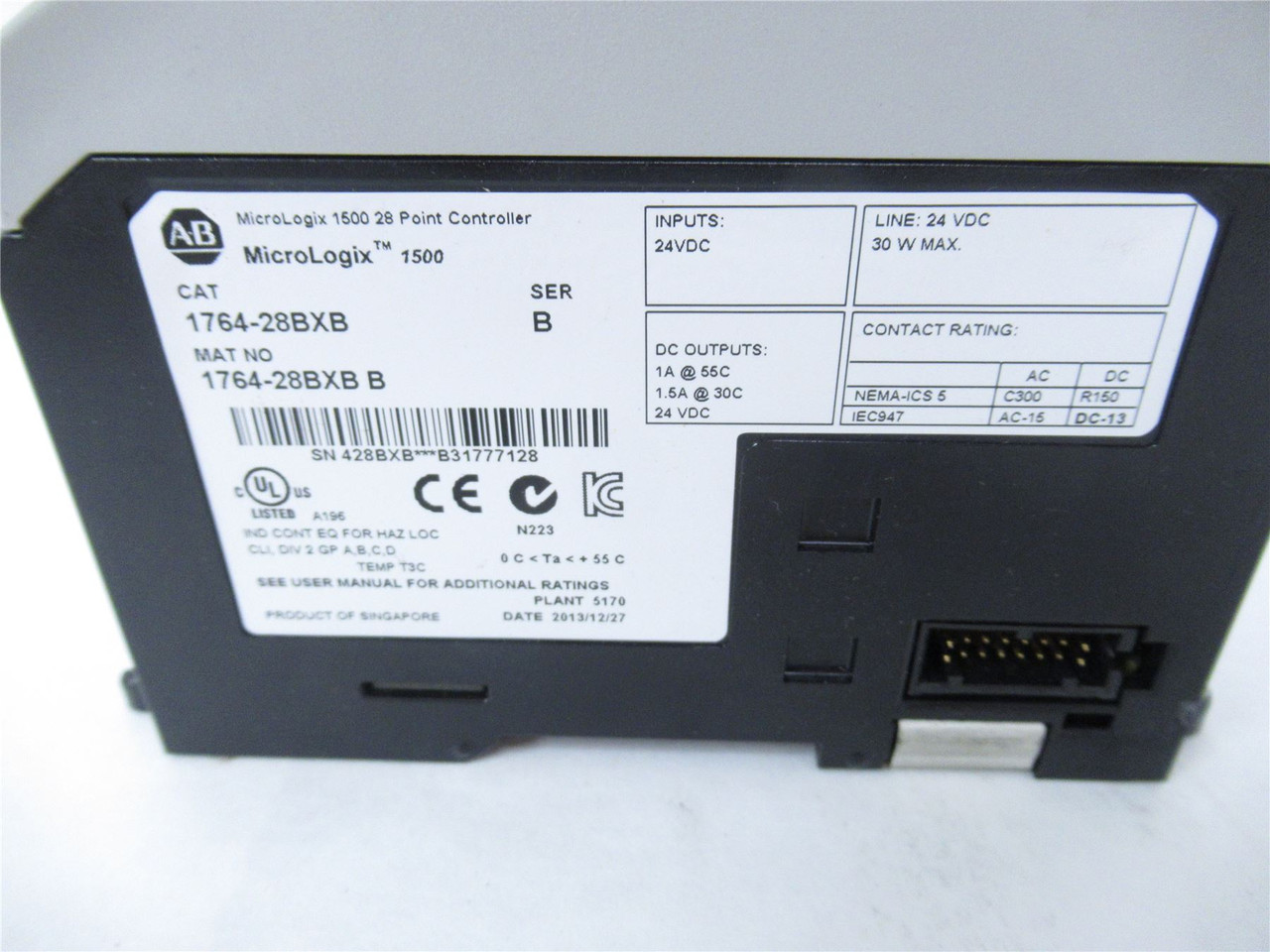 Allen-Bradley 1764-28BXB; Micrologix 28 Point Controller