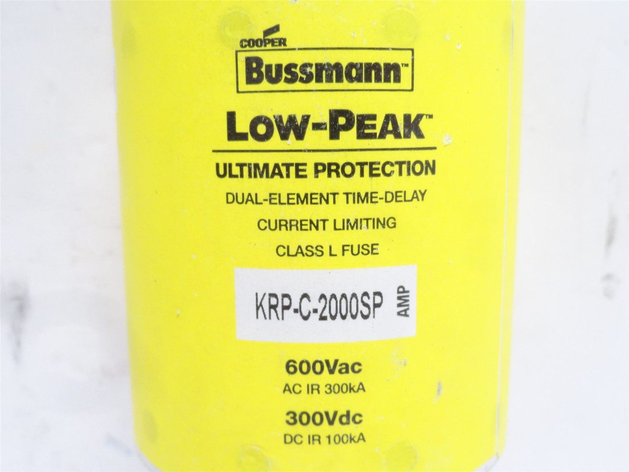 Bussmann KRP-C-2000SP; Time Delay Fuse; 2000A; 600VAC/300VDC