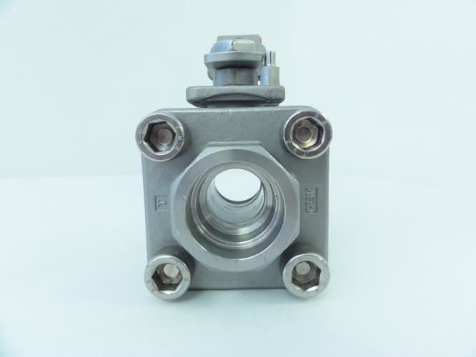 Quadrant M2FSS--SLWT100; SS Ball Valve 3-Piece; 1"NPT X SW
