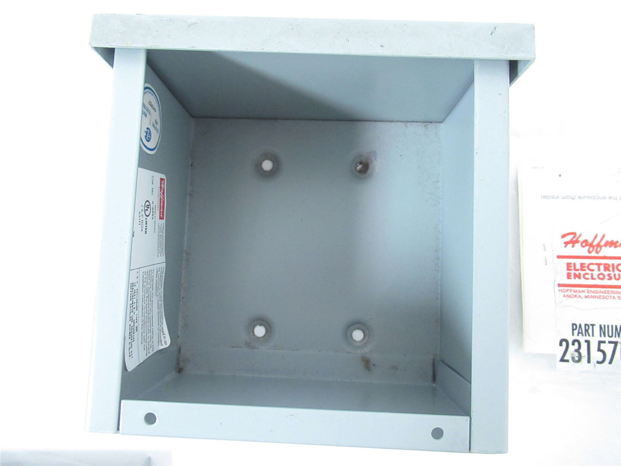 Hoffman A-6R64 ; Drip-Sheild Enclosure Type 3R 6"