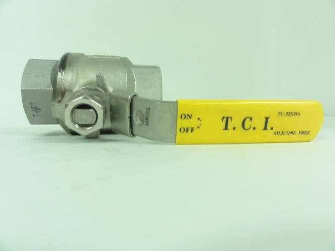 TCI TC-02XWS; Full Port Ball Valve 1-1/2"NPT; 1000WOG