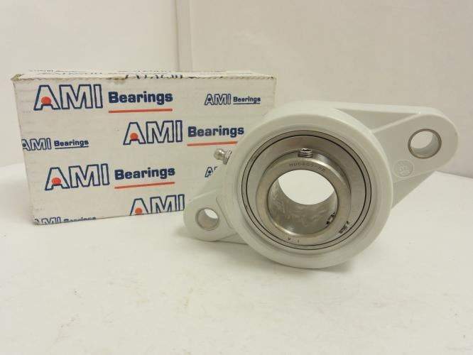 AMI MUCNFL207-22W; Flange Bearing; 1-3/8"ID; 2-Bolt