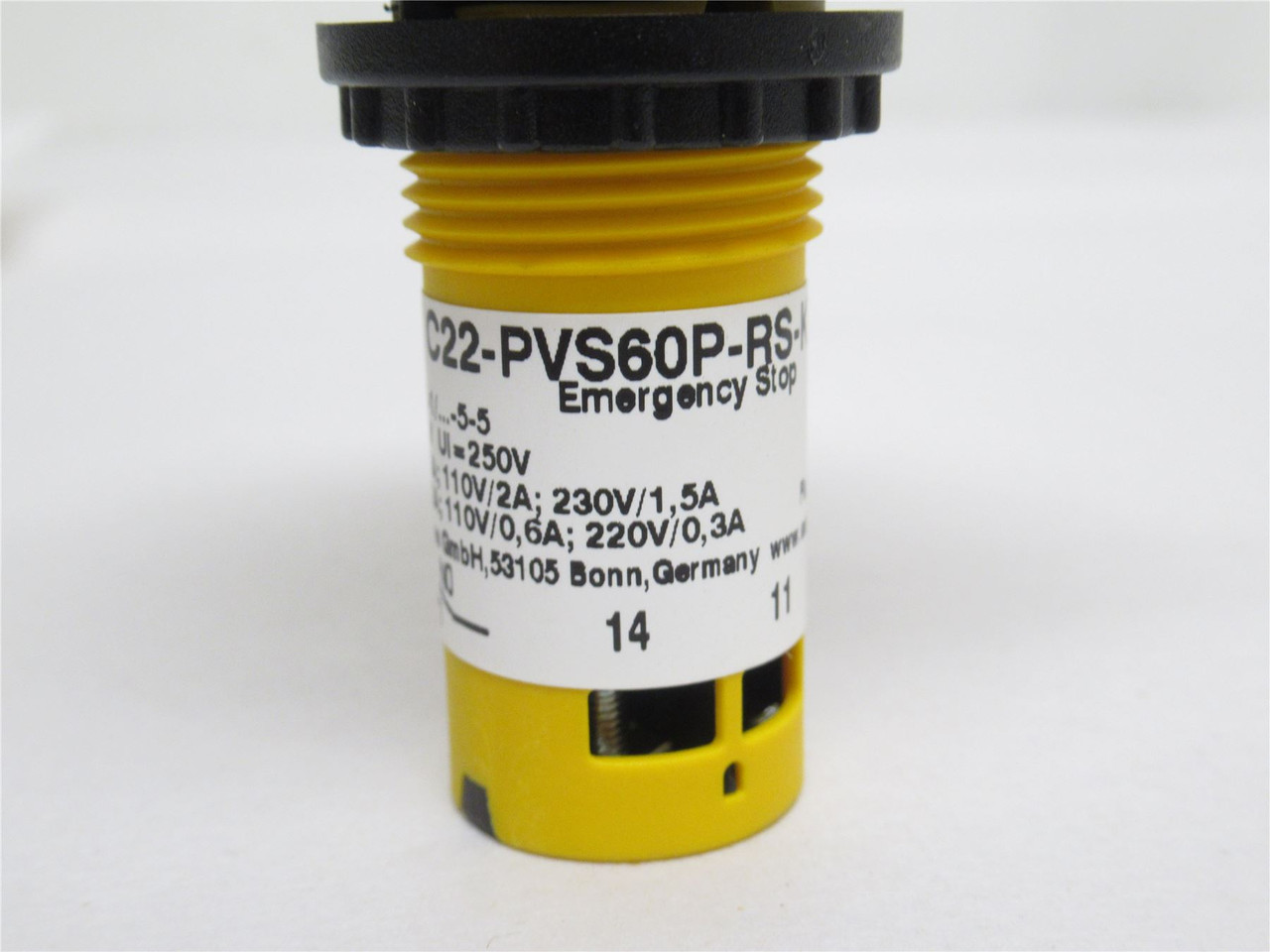 Eaton C22-PVS60P-RS-K11; Push Release Keylock Switch; SPST-NO