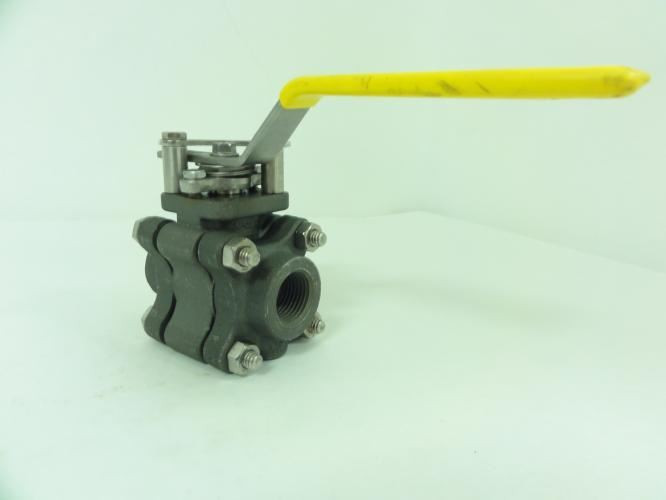 Apollo 83B14301; Carbon Steel 3-Piece Valve; 1/2"NPT