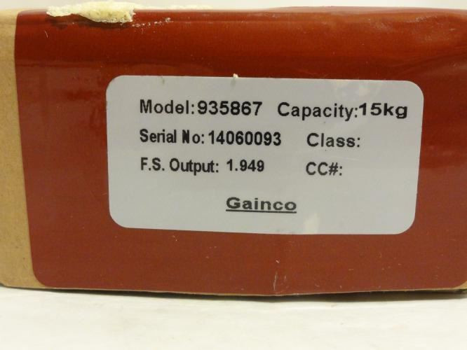 Gainco 935867; Load Cell; 15kg Capacity; 3m Cable