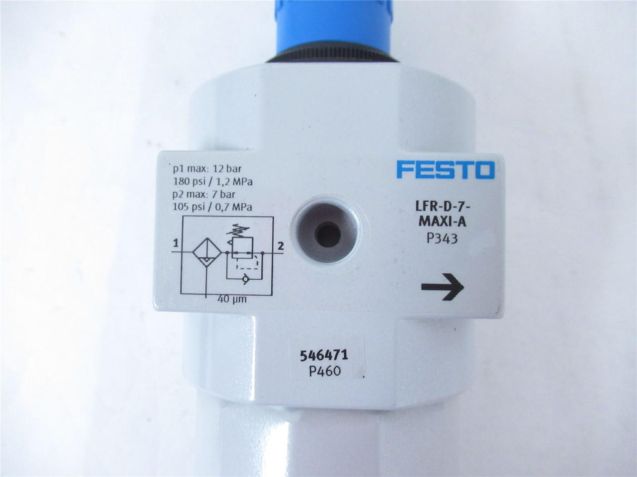 Festo LFR-D-7-MAXI-A; Pneumatic Filter Regulator 28-180 PSI