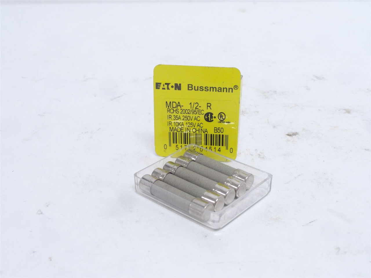 Bussmann MDA-1/2-R; Box-5; Ceramic Fuses 1/2A; 250VAC