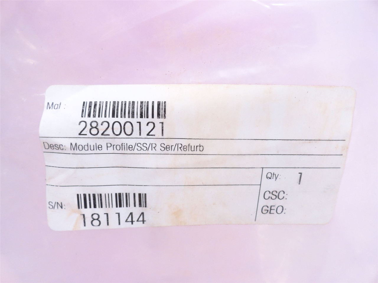Mettler-Toledo 28200121; Safeline Interface Panel; Mfg-Refurb