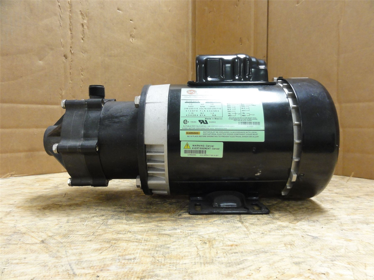 Little Giant TE-6-MD-HC; Magnetic Drive Sump-Pump 586604 1/2HP