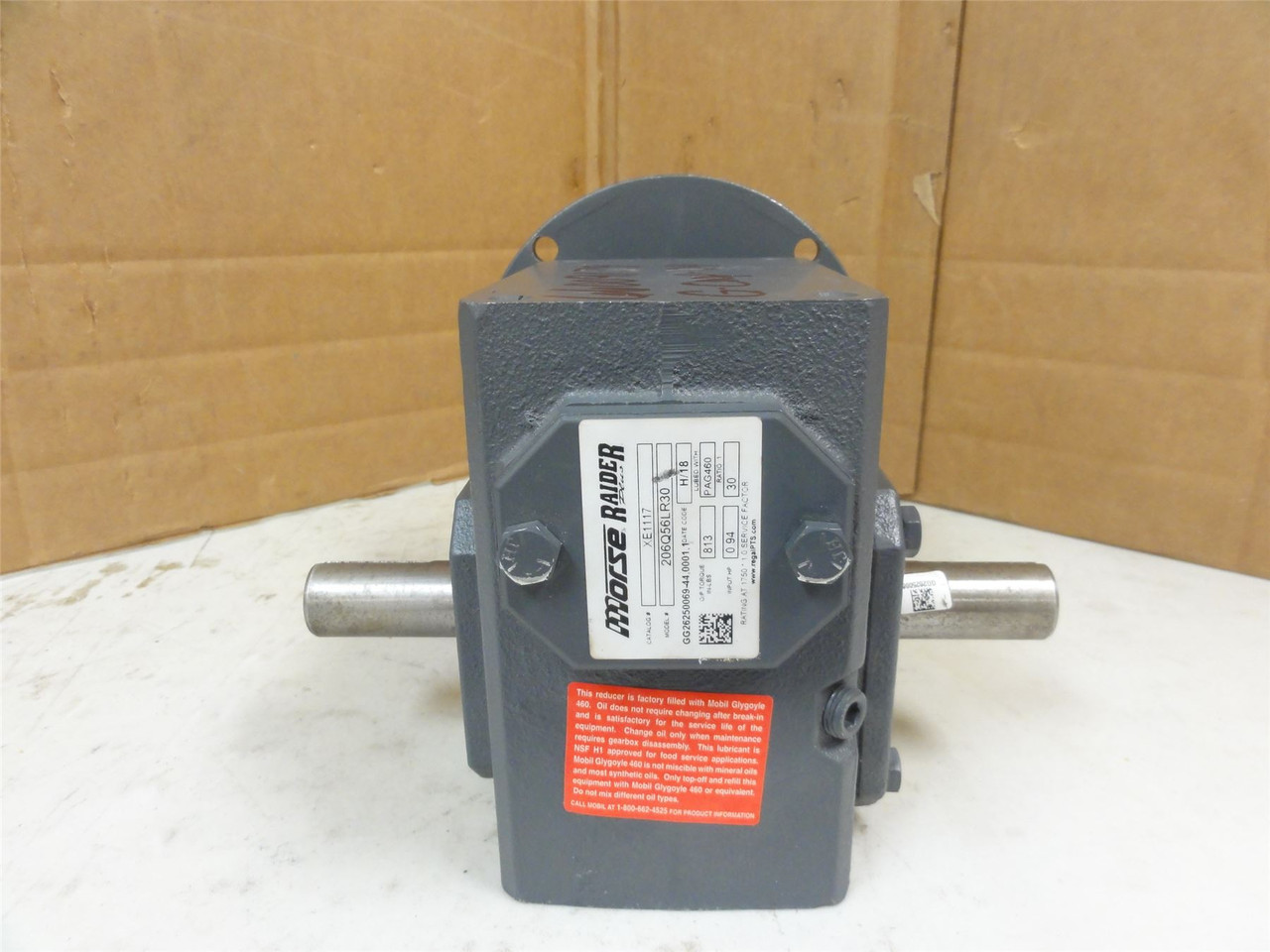Morse 206Q56LR30; Gear Speed Reducer; 30:1 Ratio; RA