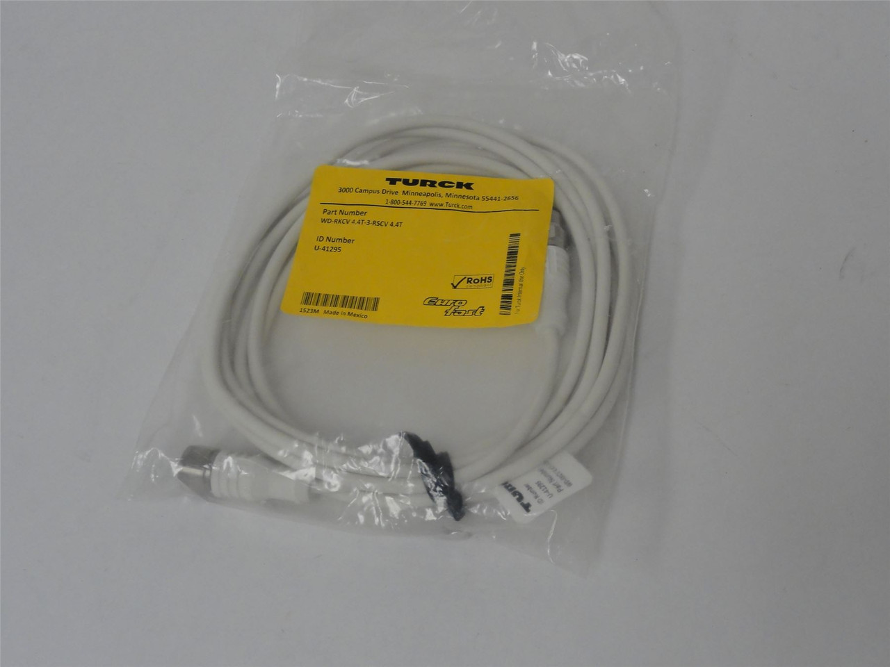 Turck WD-RKCV 4.4T-3-RSCV 4.4T; Cordset; U-41295; 3M Length