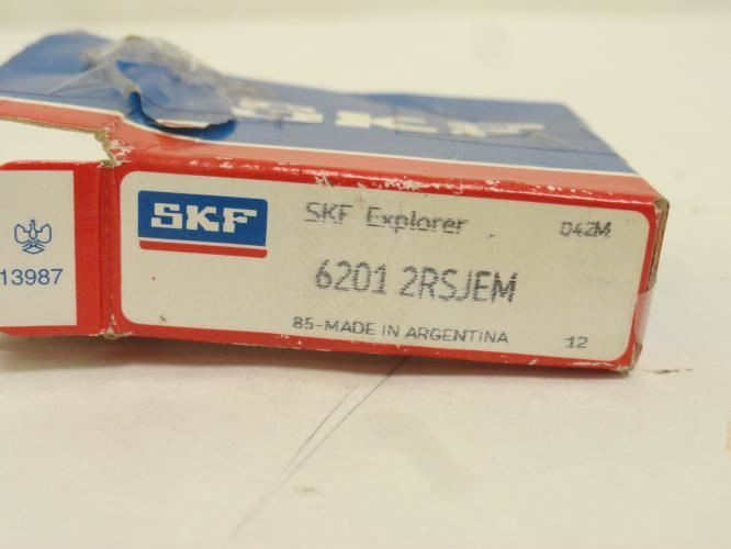 SKF 6201 2RSJEM; Ball Bearing 12mmID x 32mmOD x 10mm Wide