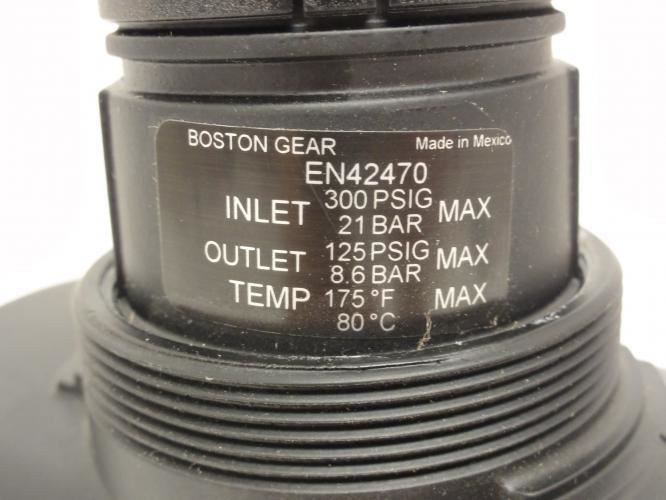 Boston Gear EN42470; Regulator 300psi-In 125psi-Out 1-1/4" FNPT